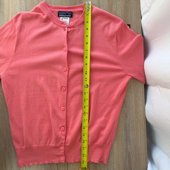 Patagonia Cardigan Sweater Coral Large - Picture 6 of 7